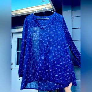 Cotton Tunic w/side slits